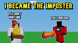 I Became The *IMPOSTOR* In Roblox Bedwars...