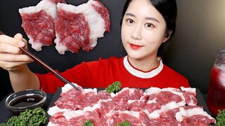 [ONHWA] The chewing sound of high-quality raw beef brisket! 😋❤️ Raw beef
