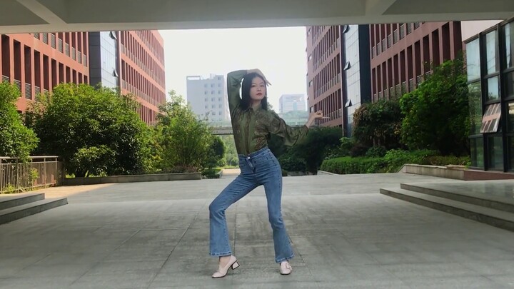 Hunan City College Teaching Building Flip Dance/Xuanmei-LALALAY/lengan panjang 36 derajat dengan tum
