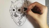 [Painting]Speed drawing of JOJO with <il vento d>oro>