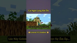 Tình Bạn Đẹp Giữa Golem Và Zombie Trong Minecraft 😍 #shorts