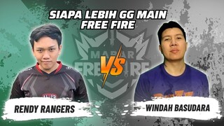 Rendy Rangers vs Windah Basudara: Skill Siapa Lebih GG Main FF? | Mabar Free Fire Match 127 #short