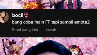 MAIN FREE FIRE TAPI SAMBIL NGEMOTE EMOTE #FF #FREEFIRE