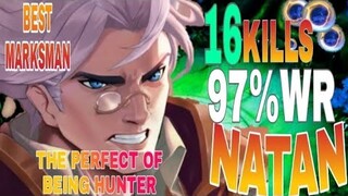 Natan's secret of never being late!! 16 kills in a match | Mobile Legends