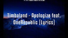 APOLOGIZE [Lyrics]