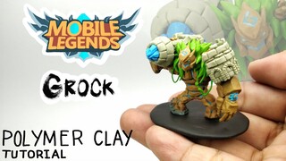 Grock - Mobile Legends: Bang Bang  - Polymer Clay Tutorial 🍃🍃🍃