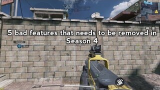 5 bad features that needs to be removed in CODM Season 4