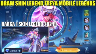 DRAW SKIN LEGEND FREYA MOBILE LEGENDS! HARGA 1 SKIN LEGEND MAGIC WHEEL 2024