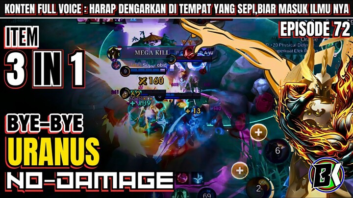 ITEM URANUS 3 IN 1 (BYE– BYE URANUS NO–DAMAGE) 🔴 URANUS GAMEPLAY || URANUS BEST BUILD 2024.MLBB