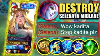 KADITA DESTROYED SELENA IN RANK GAME!! | KADITA BEST BUILD 2022 | TOP GLOBAL KADITA GAMEPLAY