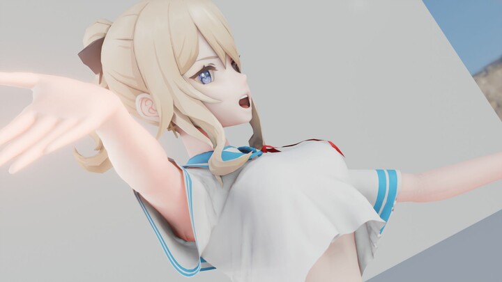 【原神|MMD|水手服】我的涩琴不可能这么可爱