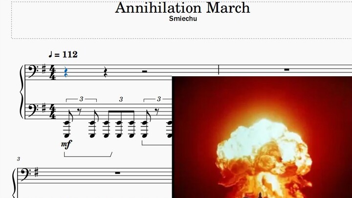 [ 钢琴改编曲 ] Annihilation March (毁灭进行曲) - Smiechu