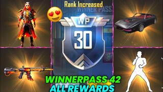 Pubg Lite Winner Pass 42 Is Here 😍 | 1 To 30 WP All Rewards Full Max Out | 100x Winner Pass Free !