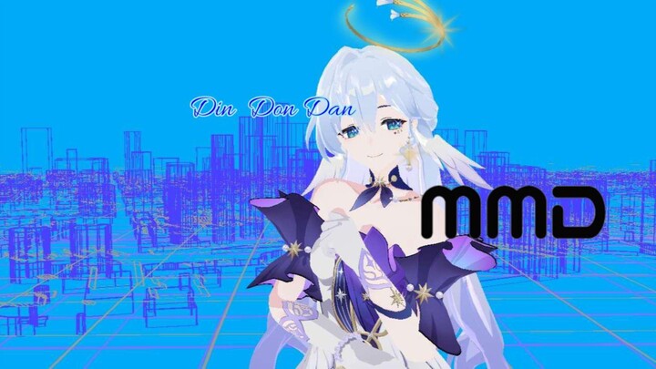 ( MMD × Honkai  ) Robin Dance  Din Don Dan