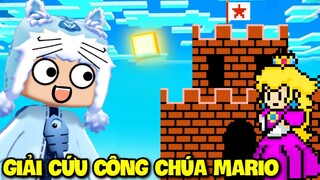 MEOWPEO GIẢI CỨU CÔNG CHÚA TRONG LÂU ĐÀI KHỔNG LỒ MAP PARKOUR SUPER MARIO TRONG MINI WORLD MINI GAME