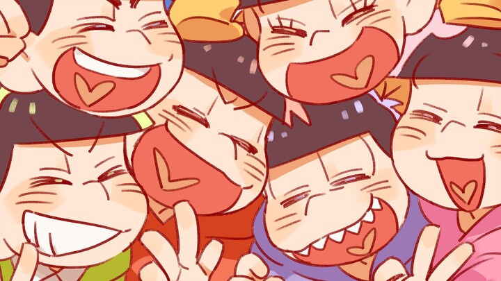 【Viết tay||Osomatsu】にっこり^Đội điều traのテーマ||Chúc mừng sự ra đời của sáu người con trai