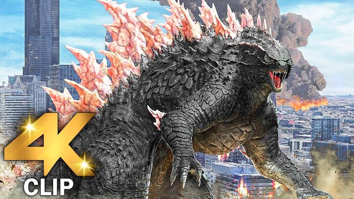 Godzilla Vs Kong - Full Fight Scene | GODZILLA X KONG THE NEW EMPIRE (2024) Movie CLIP 4K
