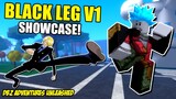 Black Leg Style V1 New Moveset Showcase in Anime Rifts DBZ Adventures Unleashed