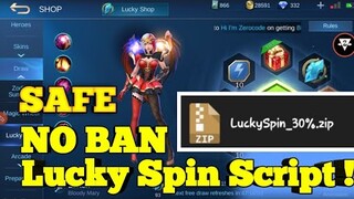 New LUCKY SPIN SCRIPT! | 30% Chance Luck Get Any Hero/Skin  Mobile legends Lunox