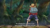 Luffy became a true monkey for a few seconds