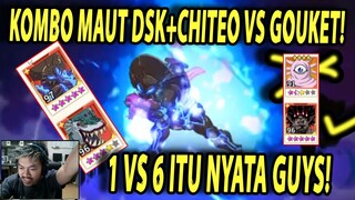 🔥🔥TERLALU GG!! 1 VS 6!! DSK+CHITEO SSR+ MELAWAN GOUKETSU SSR+!! - ONE PUNCH MAN:The Strongest