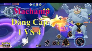 Pokemon UNITE - Machamp Quyền Vương 1 VS 4 Thủ Nhà Siêu Cứng Khiến Team Bạn Khóc Thét