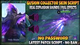 Gusion - Night Owl | Script | Real Explosion | MLBB
