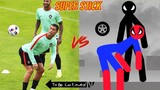 Cristiano Ronaldo vs Spider Stickman | Stickman Dismounting funny moments | Best Falls #6