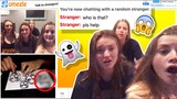 Drawing on Omegle with a fake GHOST! *FUNNY PRANK* | rooneyojr