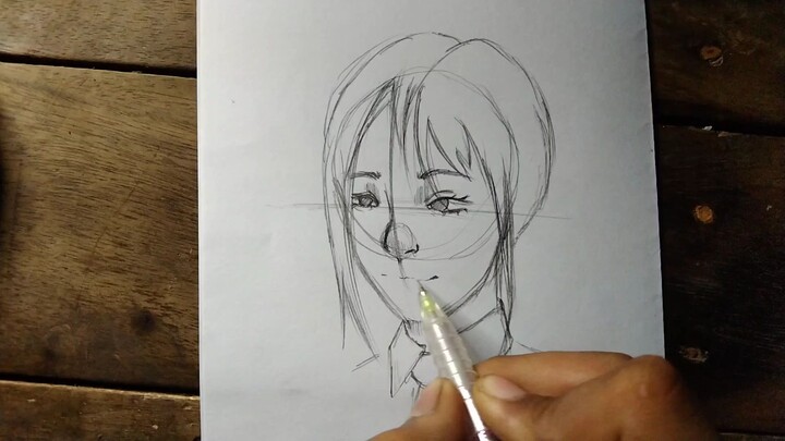 cara gambar orang jadi anime 😳💯 buat pemula