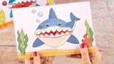 Shark pop up card craft