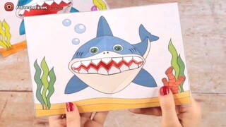 Shark pop up card craft