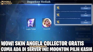 SKIN COLLECTOR ANGELA GRATIS CUMA ADA DI SERVER INI! MOONTON BERCANDA SAMA SERVER INDONESIA