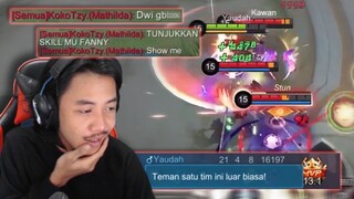 DITANTANG MUSUH BUAT NUNJUKIN SKILL FANNY DWIWOII?! KASIH PAHAM!! - MOBILE LEGEND