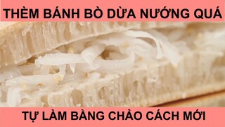 Thèm bánh bò dừa nướng quá tự làm bằng chảo cách mới