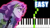 Kizuna no Kiseki - Demon Slayer Season 3 OP - SLOW EASY Piano Tutorial