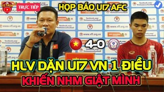 🔴Họp Báo U17 Việt Nam: HLV Quốc Tuấn Dặn Học Trò 1 Điều Khiến NHM Giật Mình