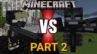 Minecraft Battle: US Army VS The Wither (Part 2: The White House)