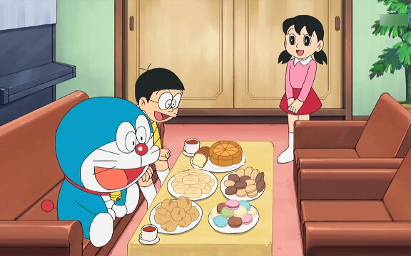 Shizuka menjamu Nobita dengan makanan lezat dan pedas, namun ibu Nobita malah menjamu raja dengan si