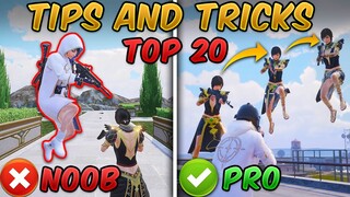 TOP 20 BEST TIPS AND TRICKS OF 2021 (PUBG MOBILE)