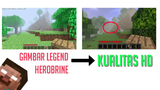 AKU RENDER FOTO PERTAMA HEROBRINE SEED !!! Minecraft