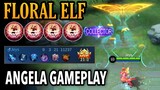 "WOW" New Collector Skin Angela Floral Elf Gameplay | Angela Gameplay & Build - Mobile Legends