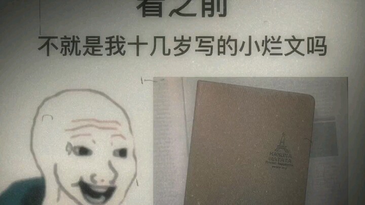 回顾自己十几岁写的小烂文是什么体验