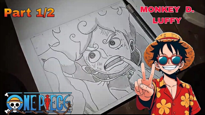 Menggambar Monkey D. Luffy dari anime one piece [Part 1/2]