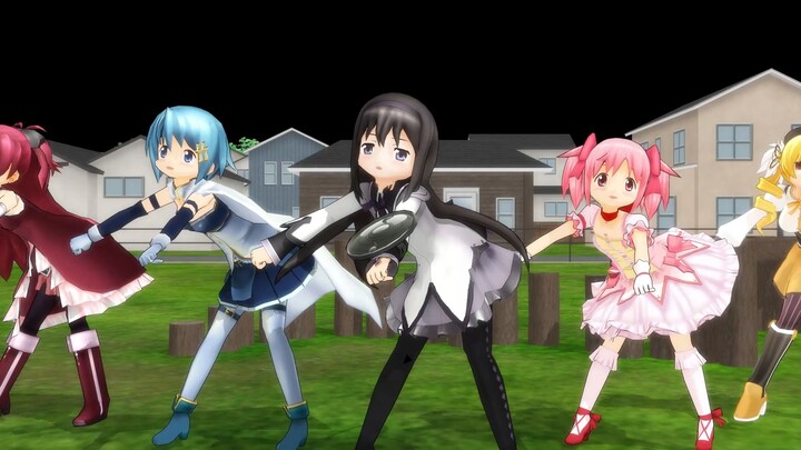 [Puella Magi Madoka Magica MMD] Mitakihara Magical Girls Front Alliance