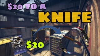 GETTING RICH WITH TRADE UPS #6 | $20 TO A KNIFE CSGO TRADE-UPS 2020