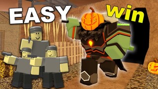 BEST way to win TDS Night 1 Boss | ROBLOX