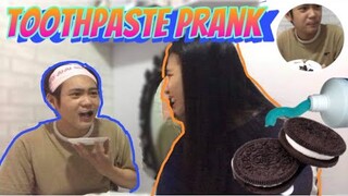 TOOTHPASTE PRANK ON WALDY