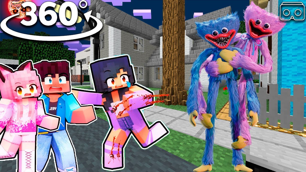 Aphmau saving friends from SONIC.EXE in Minecraft 360° - BiliBili