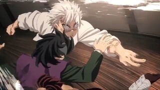 Tanjiro VS Wind Hashira - Sanemi Shinazugawa - Tanjiro saves Genya  Demon Slayer - Hashira Arc